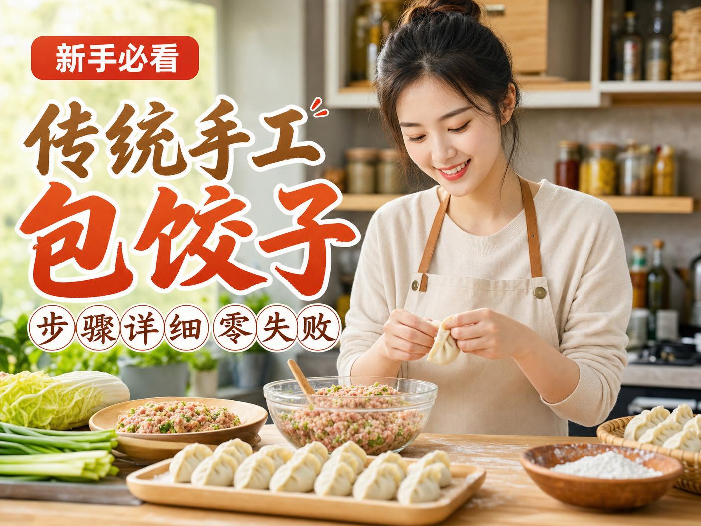 麻豆视频-【麻豆视频】传统手工包饺子教程传媒演示，步骤详细零失败